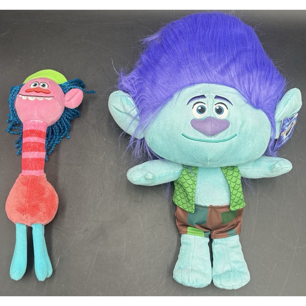 Dream Works Trolls Hasbro Cooper & Branch Universal Purple Hair Bundle